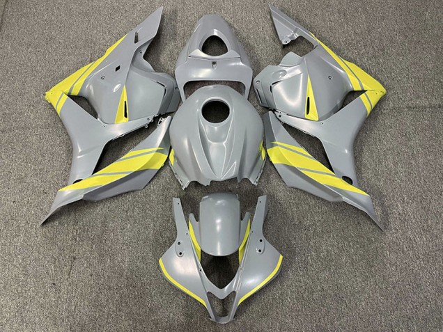 2009-2012 Nardo Gray and Yellow Honda CBR600RR Motorcycle Fairing UK 2009-2012 Nardo Gray and Yellow Honda CBR600RR Motorcycle Fairing UK