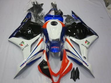 2009-2012 Orange and Blue Honda CBR600RR Motorcycle Fairing UK