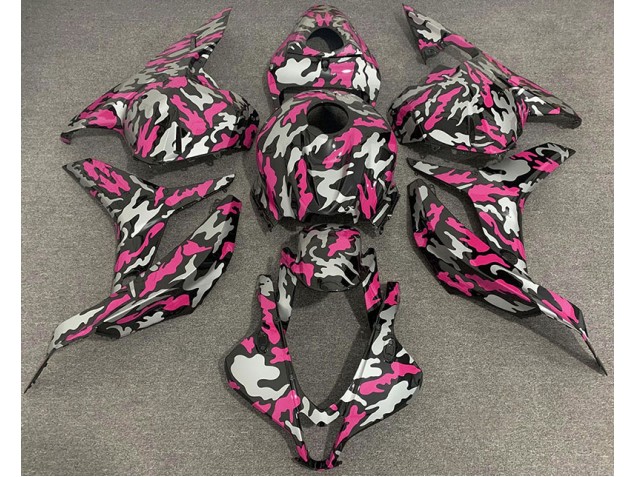 2009-2012 Pink and Silver Camo Honda CBR600RR Motorcycle Fairing UK 2009-2012 Pink and Silver Camo Honda CBR600RR Motorcycle Fairing UK