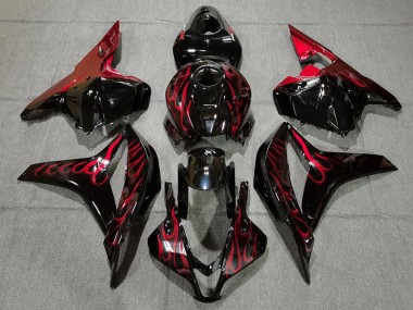 2009-2012 Red Flame Honda CBR600RR Motorcycle Fairing UK