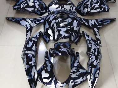 2009-2012 Silver Snow Camo Honda CBR600RR Motorcycle Fairing UK