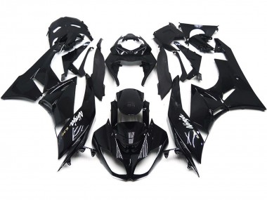 2009-2012 Slick Gloss Black Kawasaki ZX6R Motorcycle Fairing UK