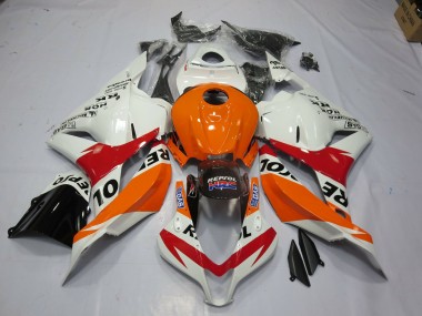 2009-2012 White Repsol Honda CBR600RR Motorcycle Fairing UK