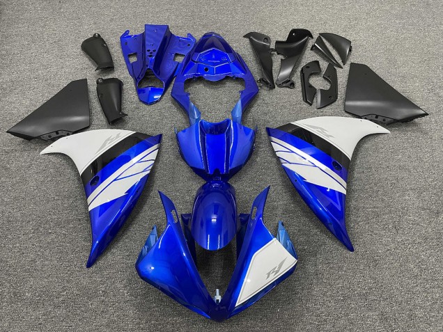 2009-2012 White and Blue Gloss with Black Lowers Yamaha R1 Motorcycle Fairing UK 2009-2012 White and Blue Gloss with Black Lowers Yamaha R1 Motorcycle Fairing UK