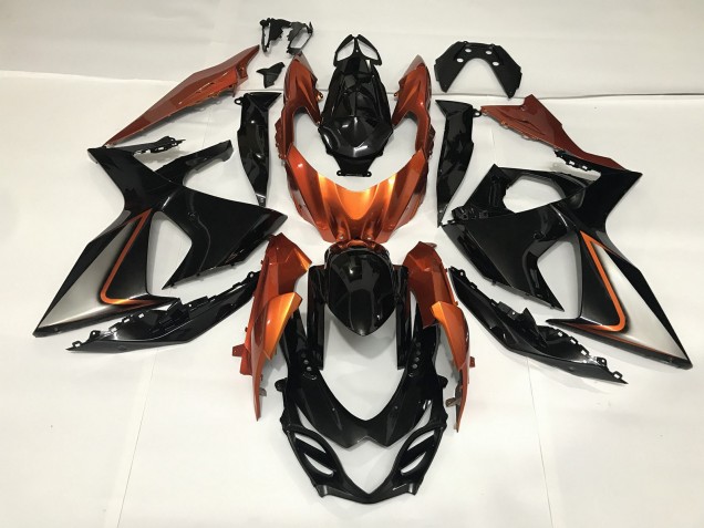 2009-2016 Gloss Black and Shiny Orange Suzuki GSXR 1000 Motorcycle Fairing UK 2009-2016 Gloss Black and Shiny Orange Suzuki GSXR 1000 Motorcycle Fairing UK