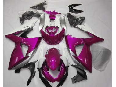 2009-2016 Gloss Pink & White Suzuki GSXR 1000 Motorcycle Fairing UK
