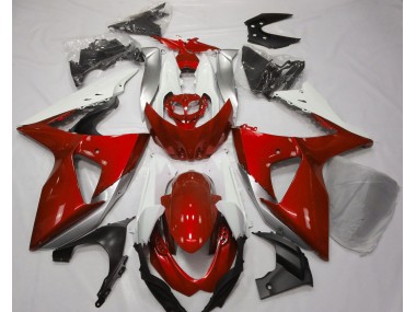 2009-2016 Gloss Red & White Suzuki GSXR 1000 Motorcycle Fairing UK