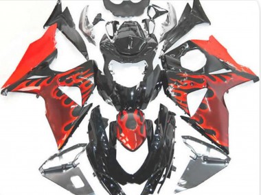 2009-2016 Red Flame Suzuki GSXR 1000 Motorcycle Fairing UK