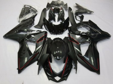 2009-2016 Silver Black and Red Suzuki GSXR 1000 Motorcycle Fairing UK