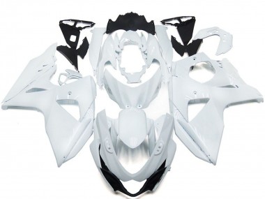 2009-2016 Solid Gloss white with Silver Suzuki GSXR 1000 Motorcycle Fairing UK