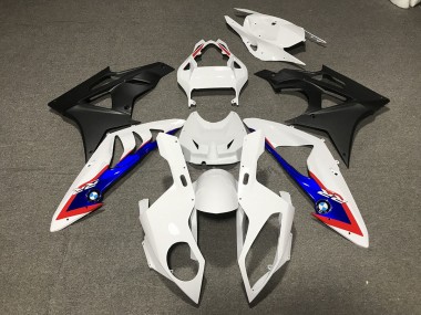2009-2016 White Matte Black BMW S1000RR Motorcycle Fairing UK