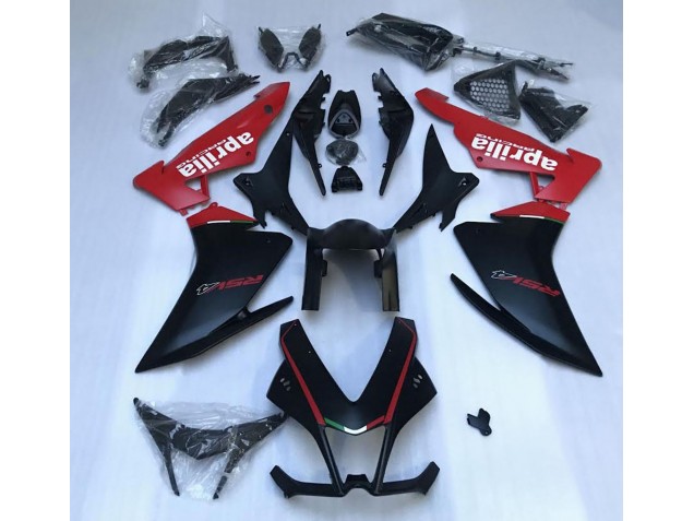 2010-2015 Matte Black & Red Aprilia RSV4 1000 Motorcycle Fairing UK 2010-2015 Matte Black & Red Aprilia RSV4 1000 Motorcycle Fairing UK