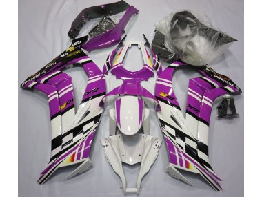 2011-2015 Purple Black and White Kawasaki ZX10R Motorcycle Fairing UK
