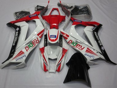 2011-2015 Red White Black Ra Kawasaki ZX10R Motorcycle Fairing UK