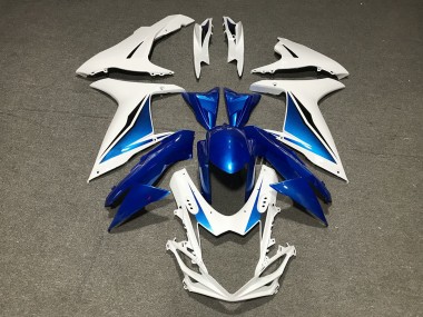 2011-2020 Blue White Custom Suzuki GSXR 600-750 Motorcycle Fairing UK