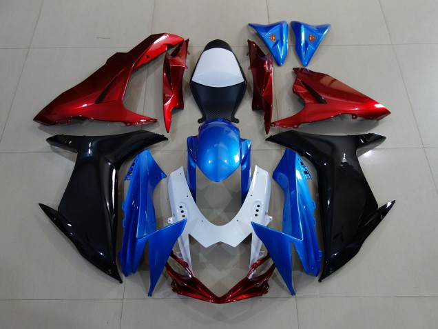 2011-2020 Custom Red Black and Blue Suzuki GSXR 600-750 Motorcycle Fairing UK 2011-2020 Custom Red Black and Blue Suzuki GSXR 600-750 Motorcycle Fairing UK