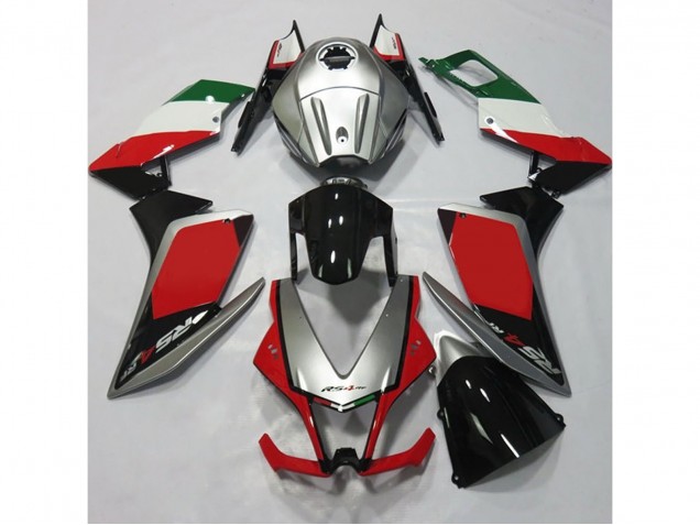 2012-2015 Silver and Red Aprilia RS4 125 Motorcycle Fairing UK 2012-2015 Silver and Red Aprilia RS4 125 Motorcycle Fairing UK
