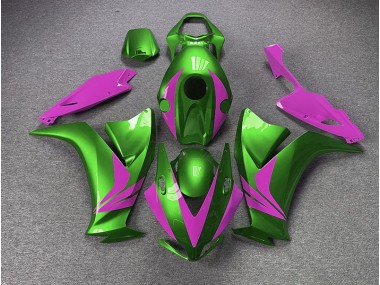 2012-2016 Gloss Green and Pink Honda CBR1000RR Motorcycle Fairing UK