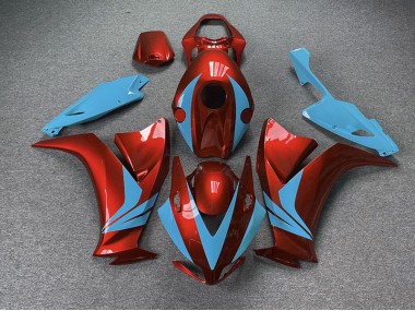 2012-2016 Gloss Red and Light Blue Honda CBR1000RR Motorcycle Fairing UK