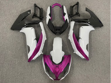 2012-2016 Gloss White & Magenta Kawasaki Ninja 650R Motorcycle Fairing UK