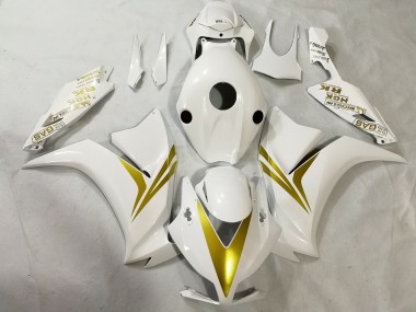 2012-2016 White and Gold Honda CBR1000RR Motorcycle Fairing UK