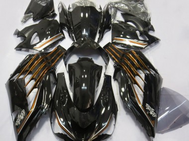 2012-2019 Gloss Black & Orange Kawasaki ZX14R Motorcycle Fairing UK