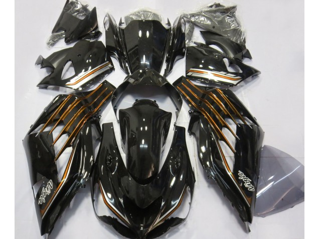 2012-2019 Gloss Black & Orange Kawasaki ZX14R Motorcycle Fairing UK 2012-2019 Gloss Black & Orange Kawasaki ZX14R Motorcycle Fairing UK