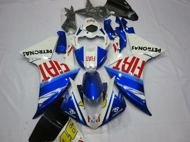 2013-2014 Fiat with Light Blue Yamaha R1 Motorcycle Fairing UK 2013-2014 Fiat with Light Blue Yamaha R1 Motorcycle Fairing UK