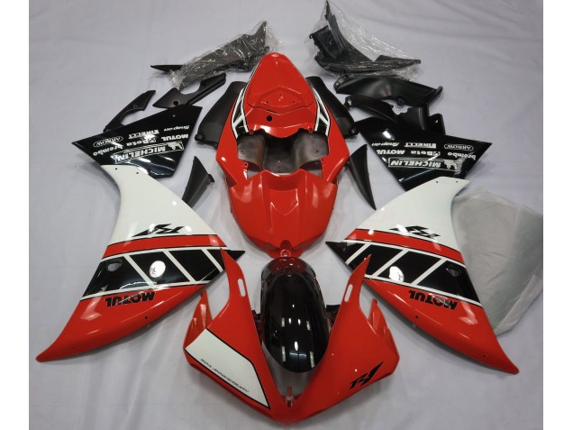 2013-2014 Gloss Red White and Black Yamaha R1 Motorcycle Fairing UK 2013-2014 Gloss Red White and Black Yamaha R1 Motorcycle Fairing UK