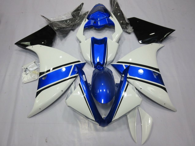 2013-2014 White and Blue Design Yamaha R1 Motorcycle Fairing UK 2013-2014 White and Blue Design Yamaha R1 Motorcycle Fairing UK