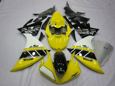 2013-2014 Yellow And White Yamaha R1 Motorcycle Fairing UK