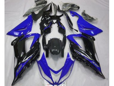 2013-2018 Black and Blue Kawasaki ZX6R Motorcycle Fairing UK