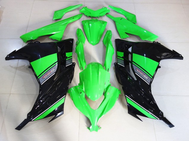 2013-2018 Black and Green Gloss Kawasaki Ninja 300 Motorcycle Fairing UK 2013-2018 Black and Green Gloss Kawasaki Ninja 300 Motorcycle Fairing UK