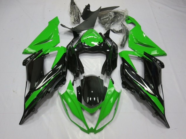 2013-2018 Black and Green Kawasaki ZX6R Motorcycle Fairing UK 2013-2018 Black and Green Kawasaki ZX6R Motorcycle Fairing UK