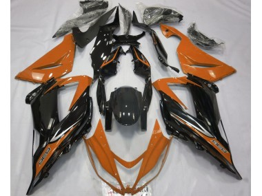 2013-2018 Black and Orange Kawasaki ZX6R Motorcycle Fairing UK