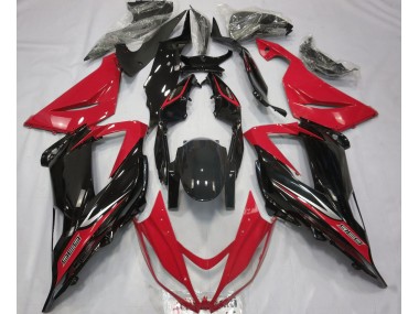 2013-2018 Black and Red Kawasaki ZX6R Motorcycle Fairing UK