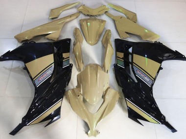 2013-2018 Desert Tan and Black Kawasaki Ninja 300 Motorcycle Fairing UK