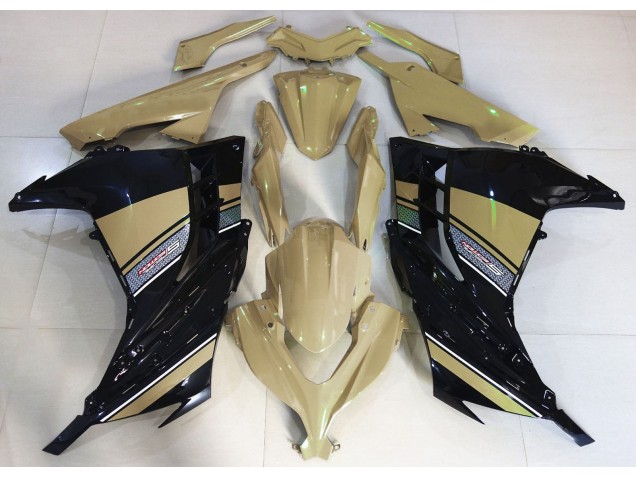 2013-2018 Desert Tan and Black Kawasaki Ninja 300 Motorcycle Fairing UK 2013-2018 Desert Tan and Black Kawasaki Ninja 300 Motorcycle Fairing UK