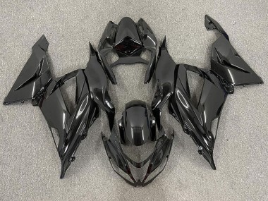 2013-2018 Gloss Black Plain Kawasaki ZX6R Motorcycle Fairing UK