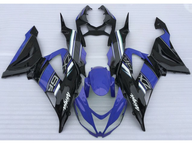 2013-2018 Gloss Blue and Black Kawasaki ZX6R Motorcycle Fairing UK 2013-2018 Gloss Blue and Black Kawasaki ZX6R Motorcycle Fairing UK