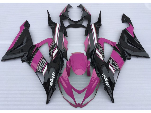 2013-2018 Gloss Pink and Black Kawasaki ZX6R Motorcycle Fairing UK 2013-2018 Gloss Pink and Black Kawasaki ZX6R Motorcycle Fairing UK