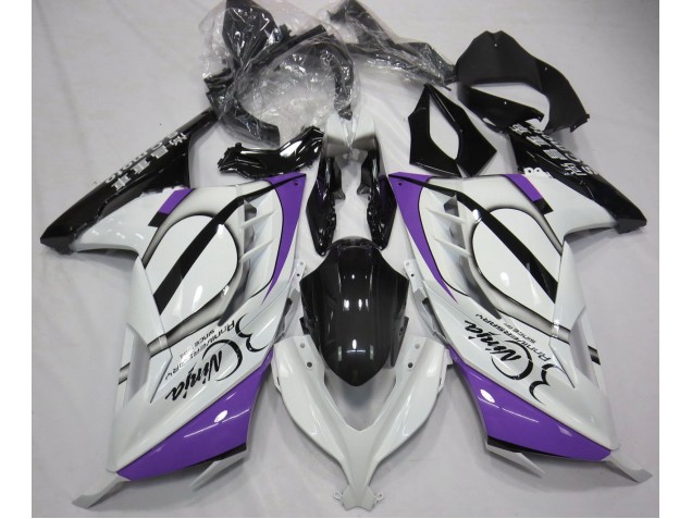 2013-2018 Gloss White & Purple Kawasaki Ninja 300 Motorcycle Fairing UK 2013-2018 Gloss White & Purple Kawasaki Ninja 300 Motorcycle Fairing UK