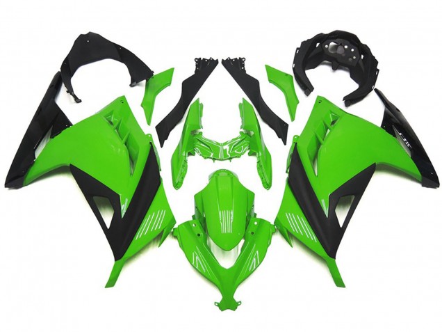 2013-2018 High Gloss Green and Black Kawasaki Ninja 300 Motorcycle Fairing UK 2013-2018 High Gloss Green and Black Kawasaki Ninja 300 Motorcycle Fairing UK