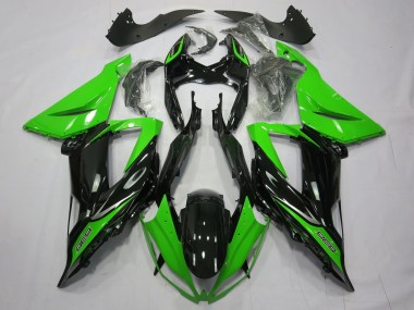 2013-2018 Plain Gloss Black Green- ZX6R 13-18 Kawasaki ZX6R Motorcycle Fairing UK