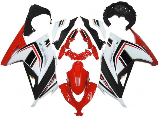 2013-2018 Red White and Black Gloss Kawasaki Ninja 300 Motorcycle Fairing UK 2013-2018 Red White and Black Gloss Kawasaki Ninja 300 Motorcycle Fairing UK
