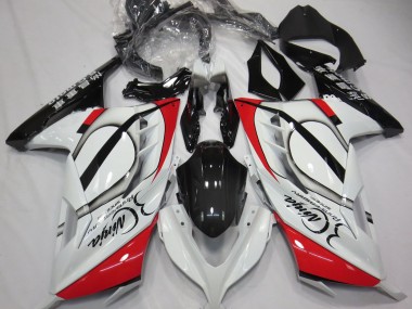 2013-2018 Red and White Kawasaki Ninja 300 Motorcycle Fairing UK