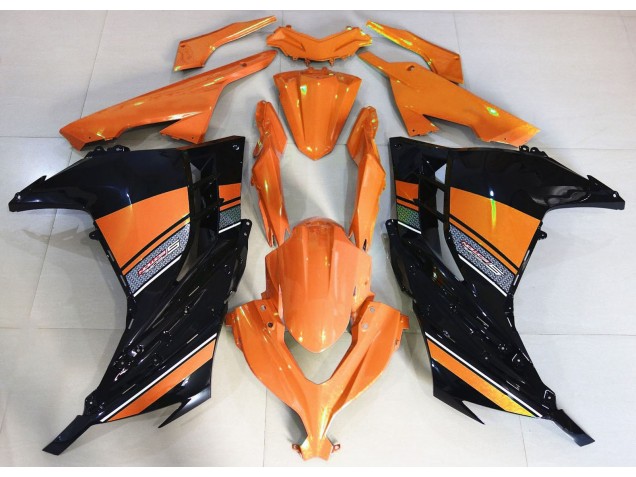 2013-2018 Sunrise Orange and Black Kawasaki Ninja 300 Motorcycle Fairing UK 2013-2018 Sunrise Orange and Black Kawasaki Ninja 300 Motorcycle Fairing UK