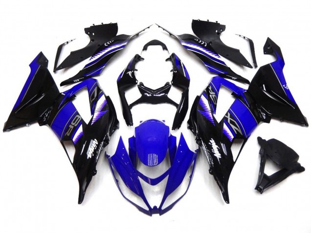 2013-2018 Vibrant Deep Blue and Black Kawasaki ZX6R Motorcycle Fairing UK 2013-2018 Vibrant Deep Blue and Black Kawasaki ZX6R Motorcycle Fairing UK
