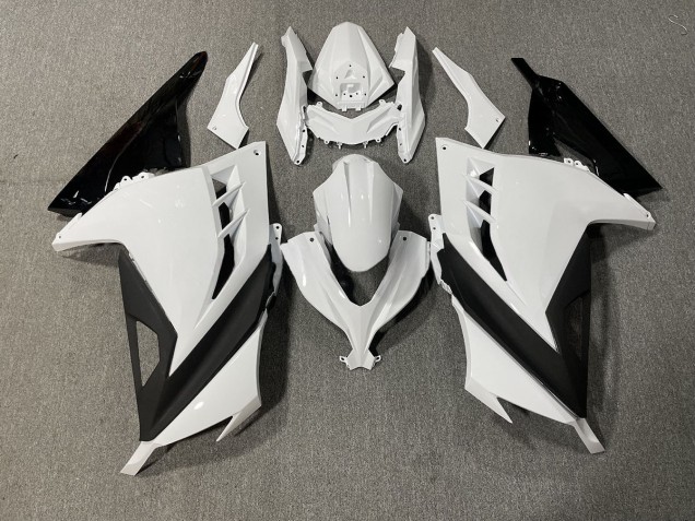 2013-2018 White and Black Sharp Gloss Kawasaki Ninja 300 Motorcycle Fairing UK 2013-2018 White and Black Sharp Gloss Kawasaki Ninja 300 Motorcycle Fairing UK