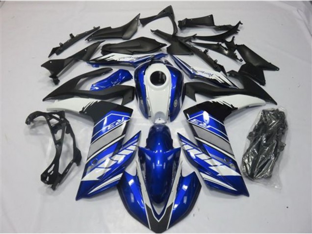 2015-2018 Blue and Silver Yamaha R3 Motorcycle Fairing UK 2015-2018 Blue and Silver Yamaha R3 Motorcycle Fairing UK